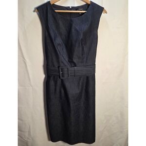 The Limited Size 4 Women's Dark Denim Sleeveless Dress
